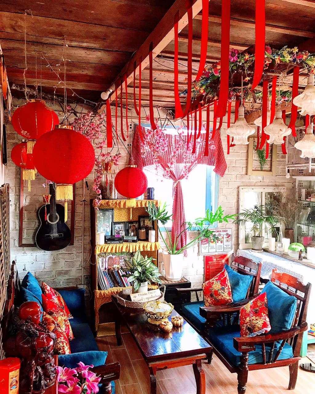 màu sắc thiết kế homestay phong cách Bohemian